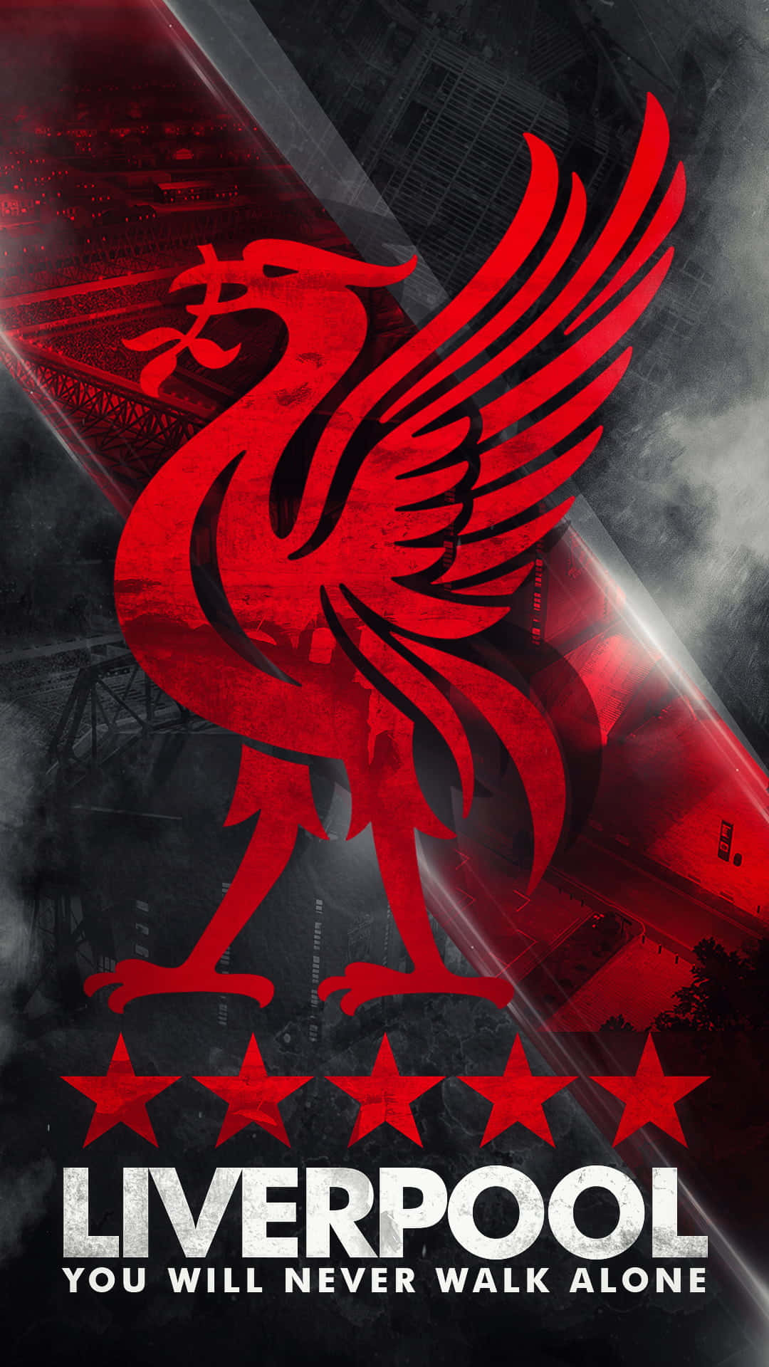The iconic Liverpool logo celebrates their rich history and worldwide fan base" Wallpaper