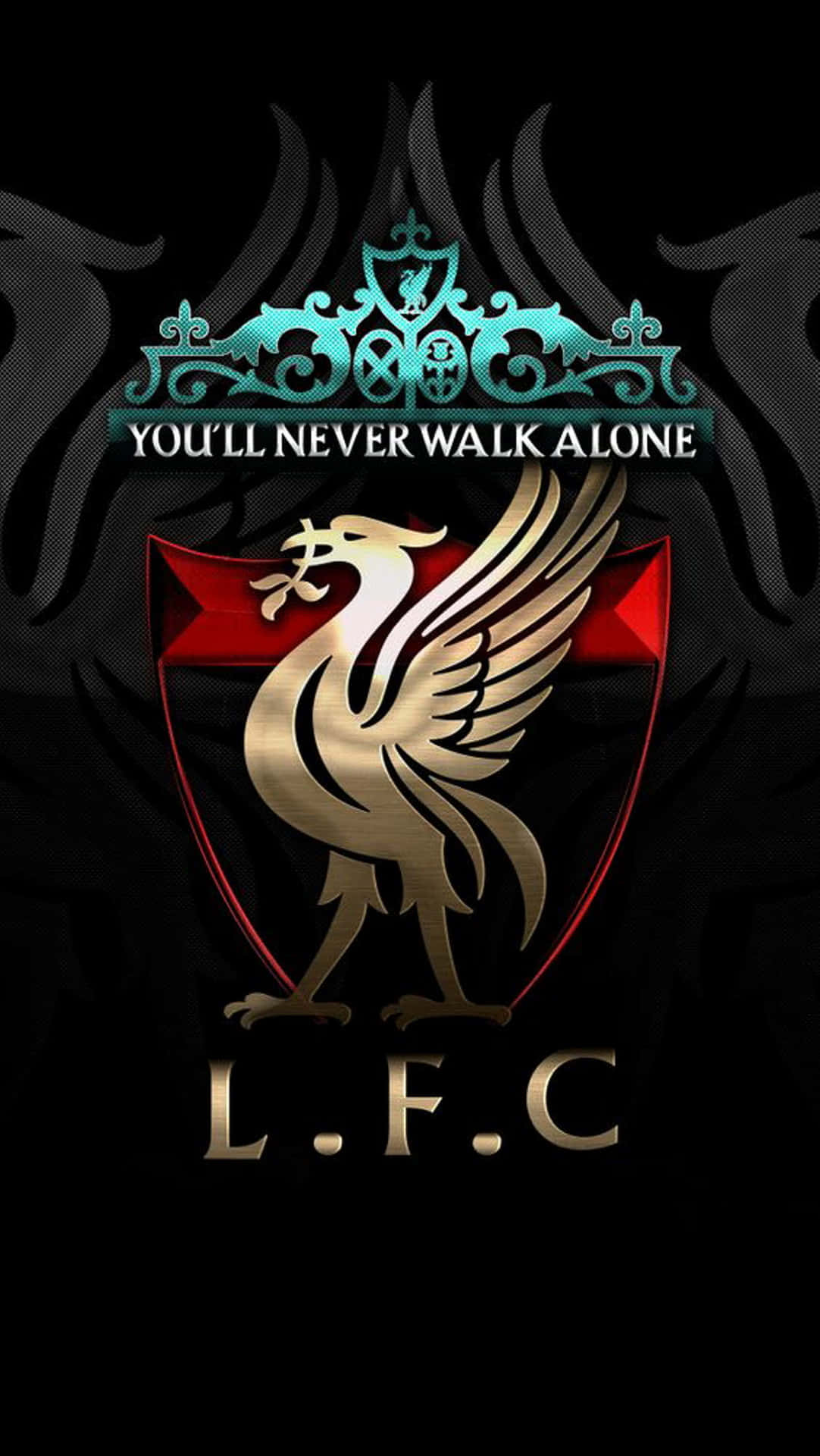The official crest of England's Premier League club, Liverpool F.C. Wallpaper