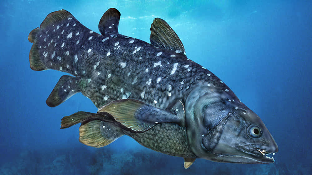 Living Fossil Coelacanth Underwater Wallpaper