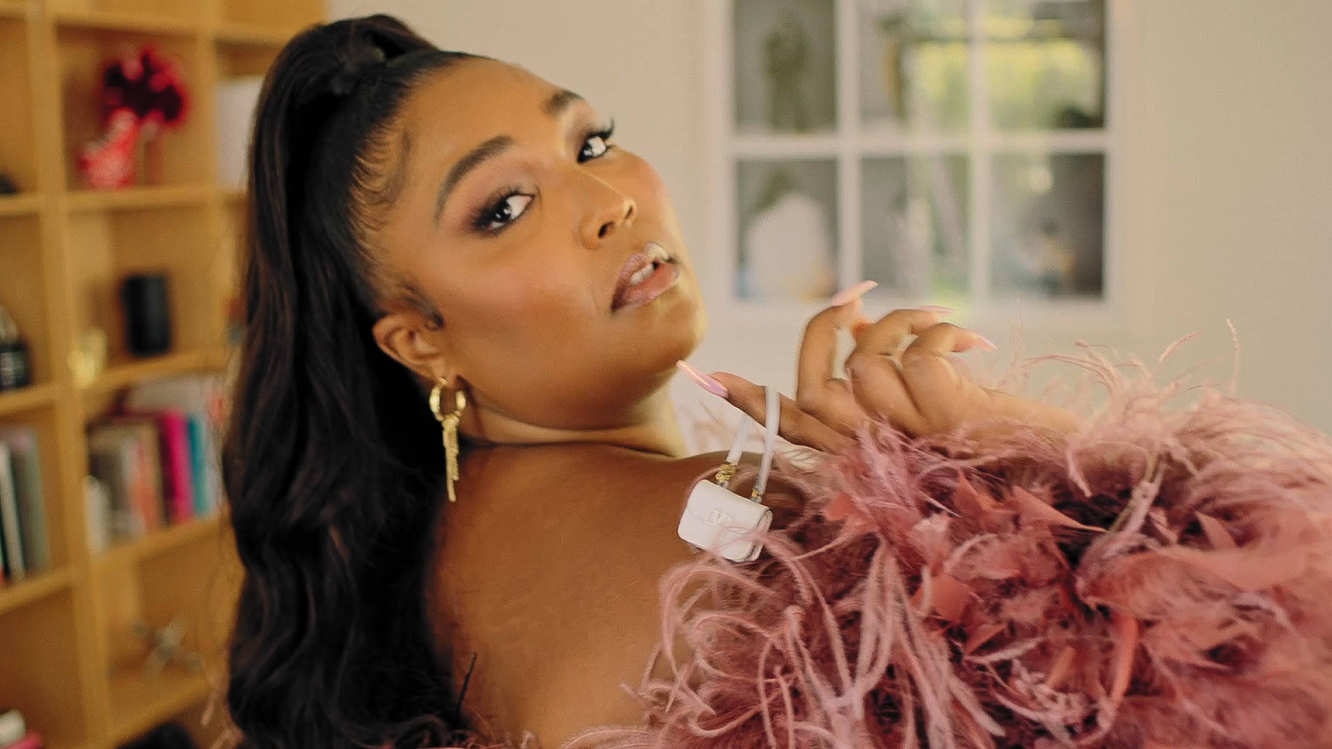 Lizzo Vouge 73 Questions Series Background