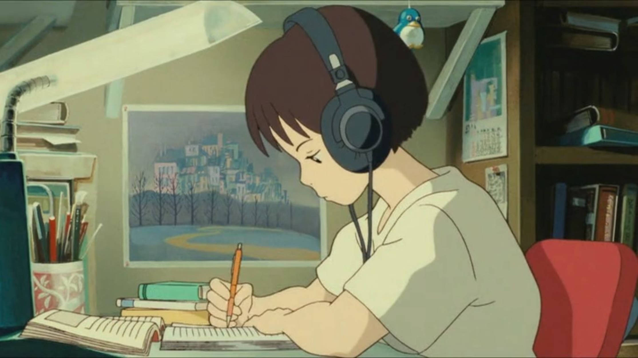 Lo Fi Anime Ghibli Girl Shizuku Tsukishima Picture