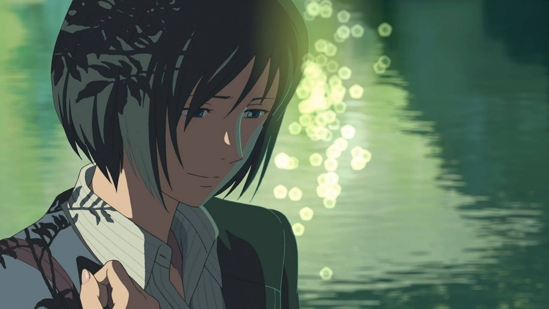 A mesmerizing Lo Fi Anime scene illuminated by twilight hues Wallpaper