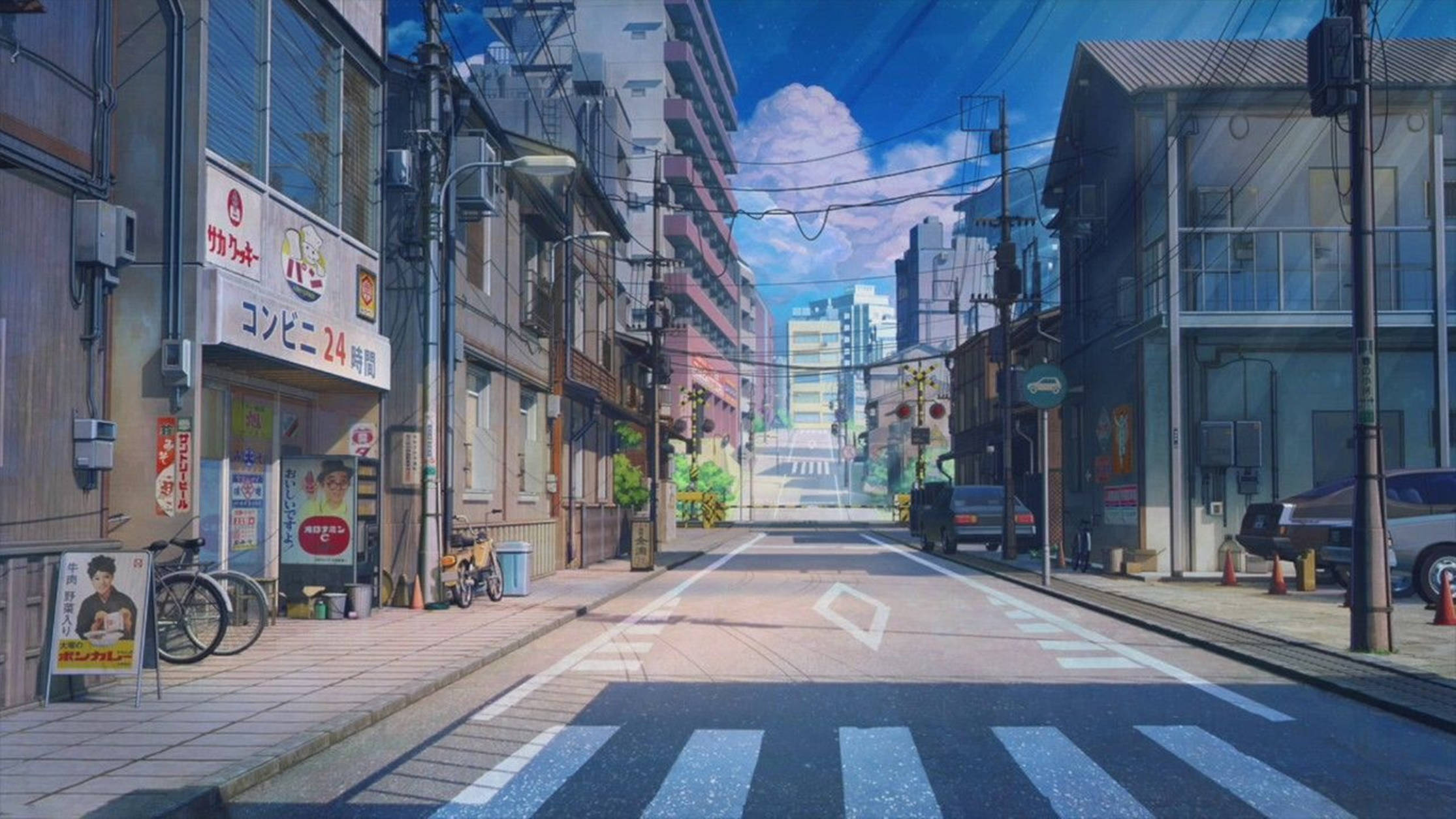 Lo Fi Anime Tokyo Japan Street Wallpaper