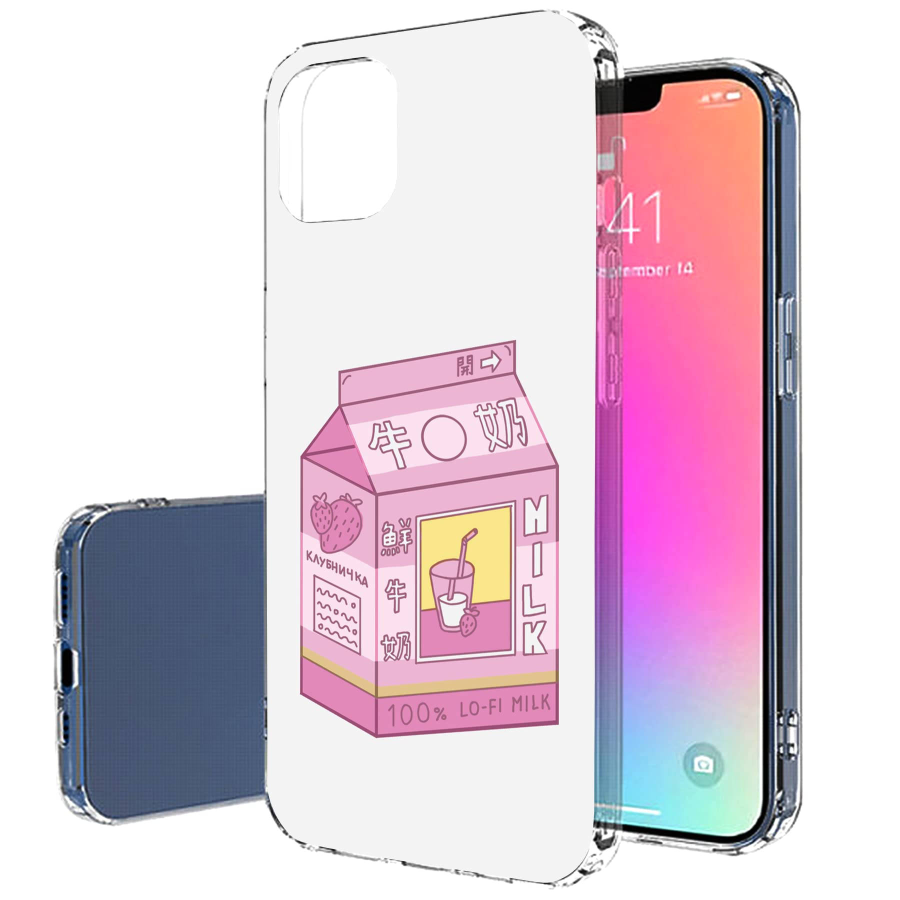 A Clear Case With A Milk Carton On It Wallpaper