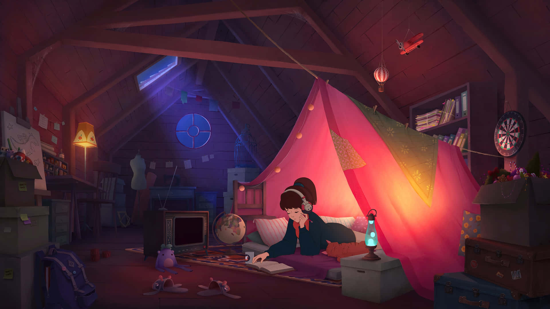 Get Inspired By Cozy&Chill Vibes of A Lofi Room Wallpaper