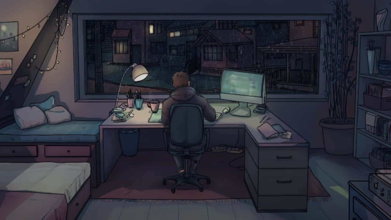 "Create A Relaxing Environment with Lo-Fi Room" Wallpaper