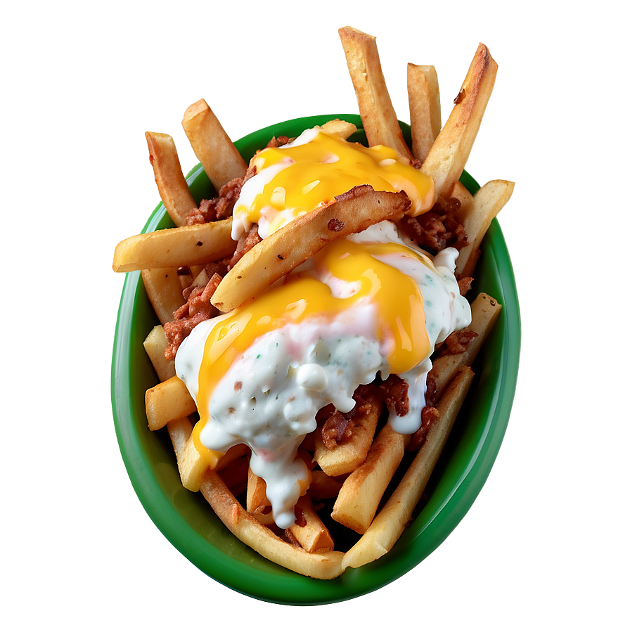 Download Loaded Cheese Fries Png Oly | Wallpapers.com