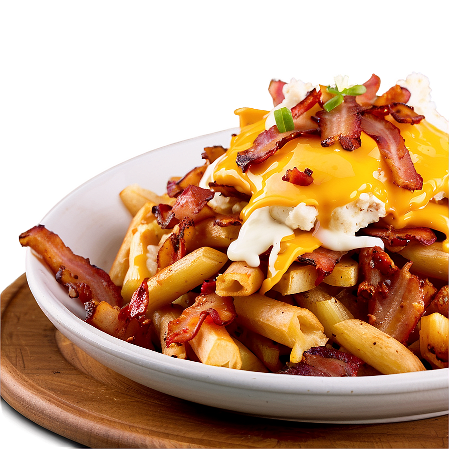 Loaded Poutine With Bacon Bits Png Djl42 PNG