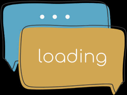 Loading Chat Bubbles Graphic PNG
