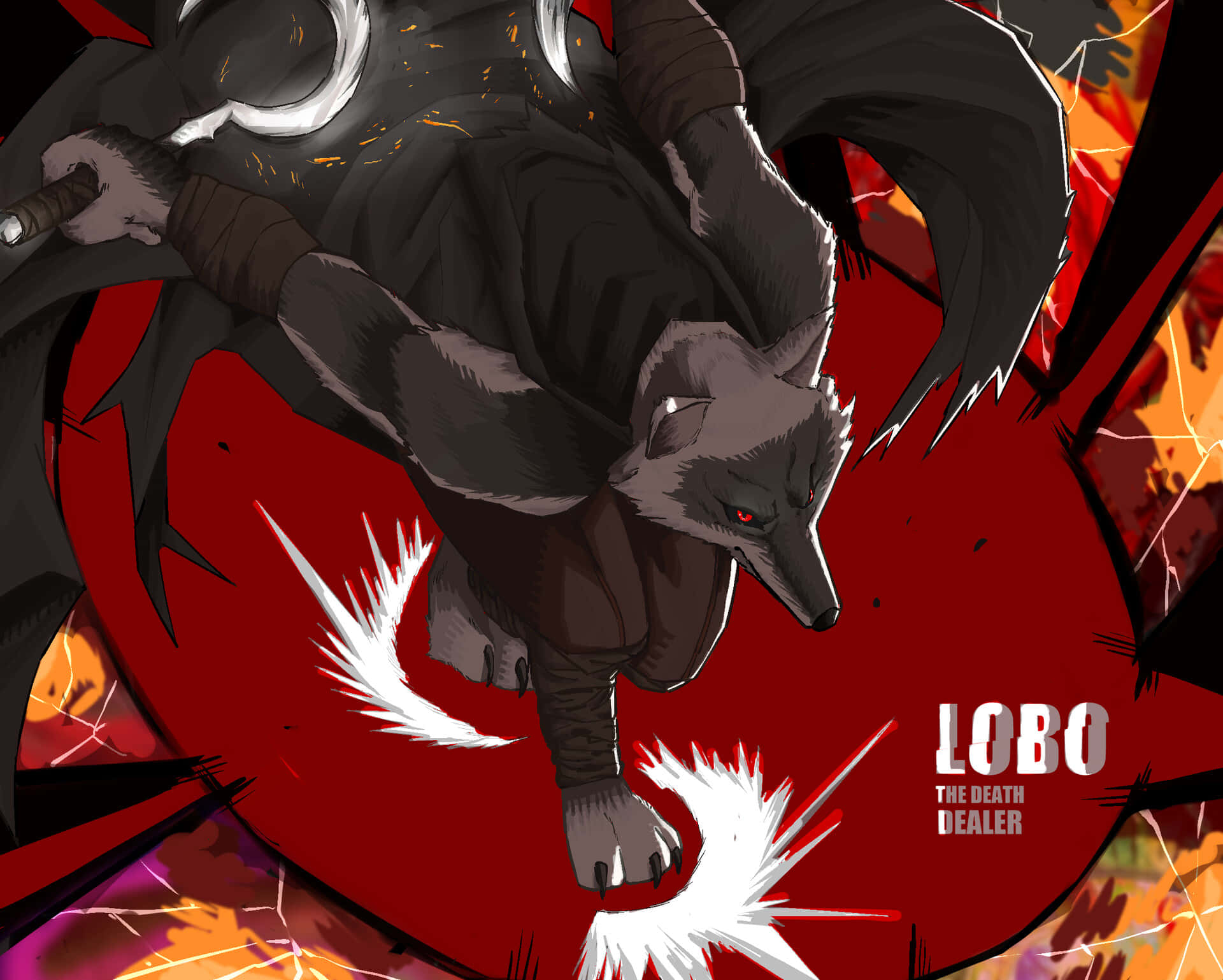 Lobo The Death Dealer Artwork Wallpaper