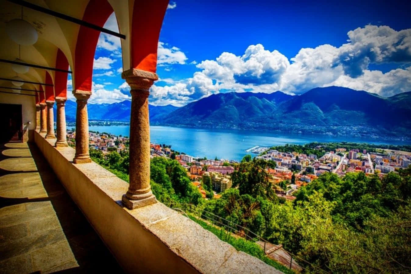 Locarno Lake Maggiore Viewpoint Wallpaper