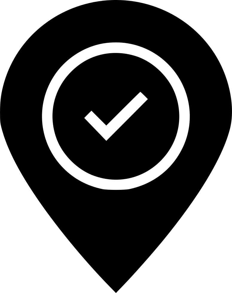 Location Check Mark Icon PNG
