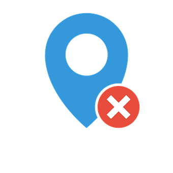 Location Pin Error Icon PNG