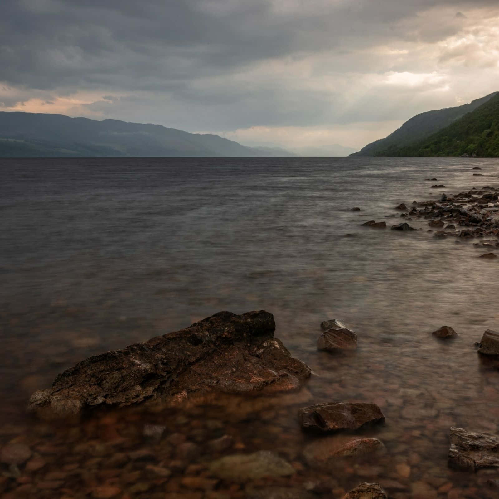 Loch Ness Lake Stones Wallpaper