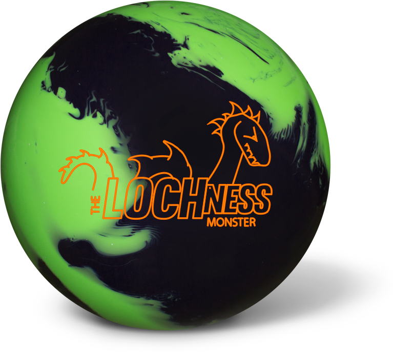 Lochness Monster Themed Bowling Ball PNG