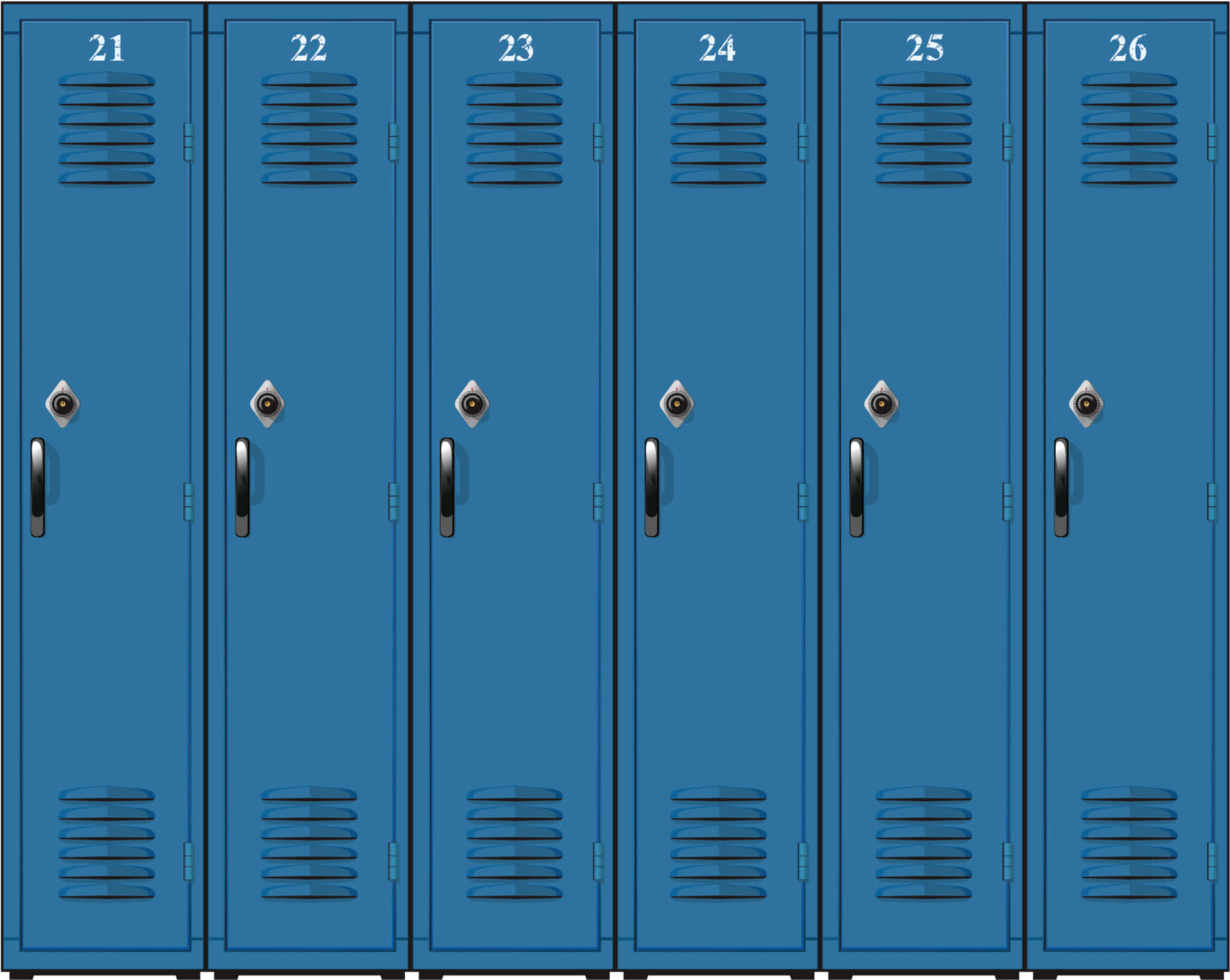 A large variety of school lockers ready for students.