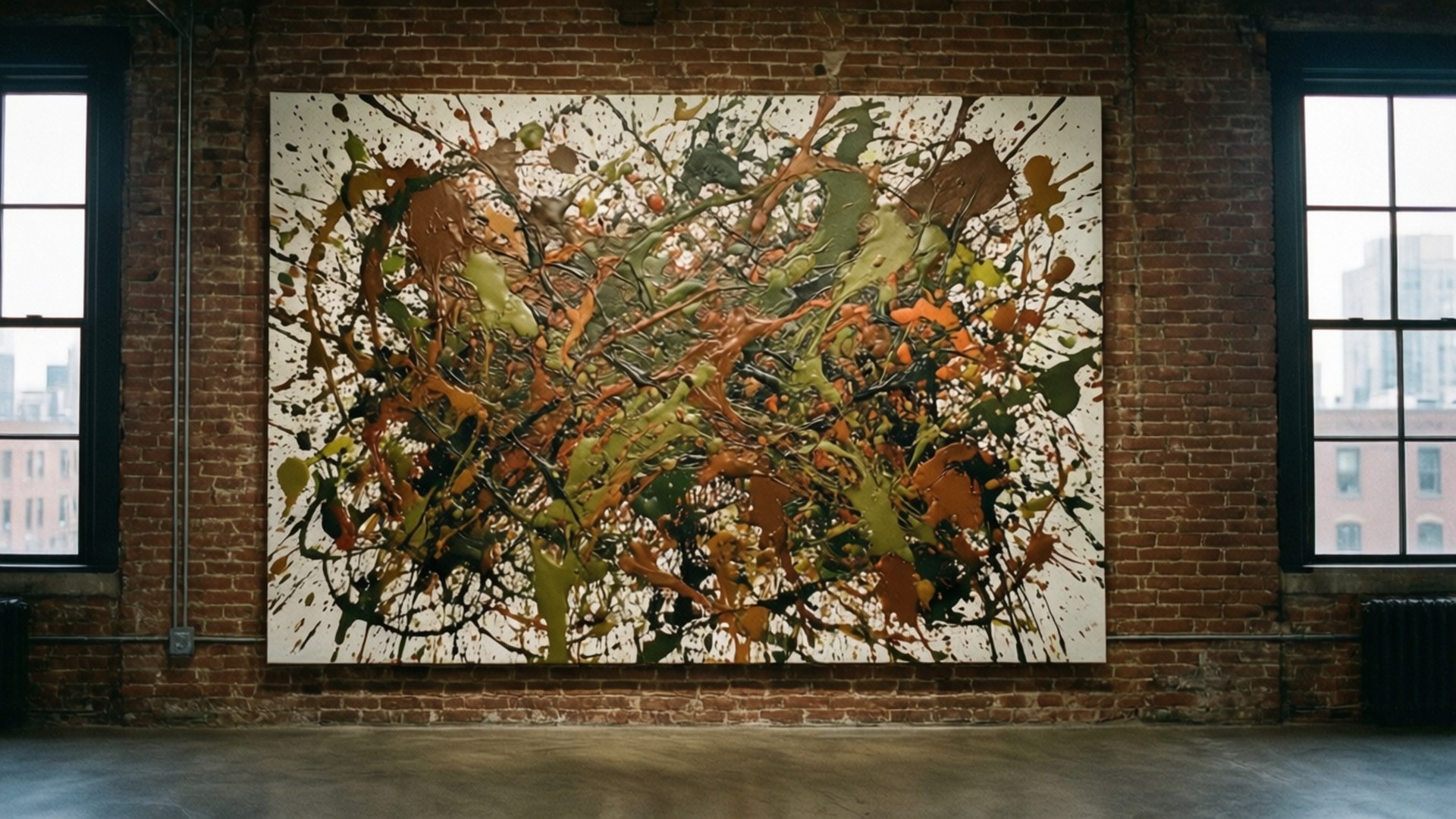 Loft Splatter Scene Wallpaper