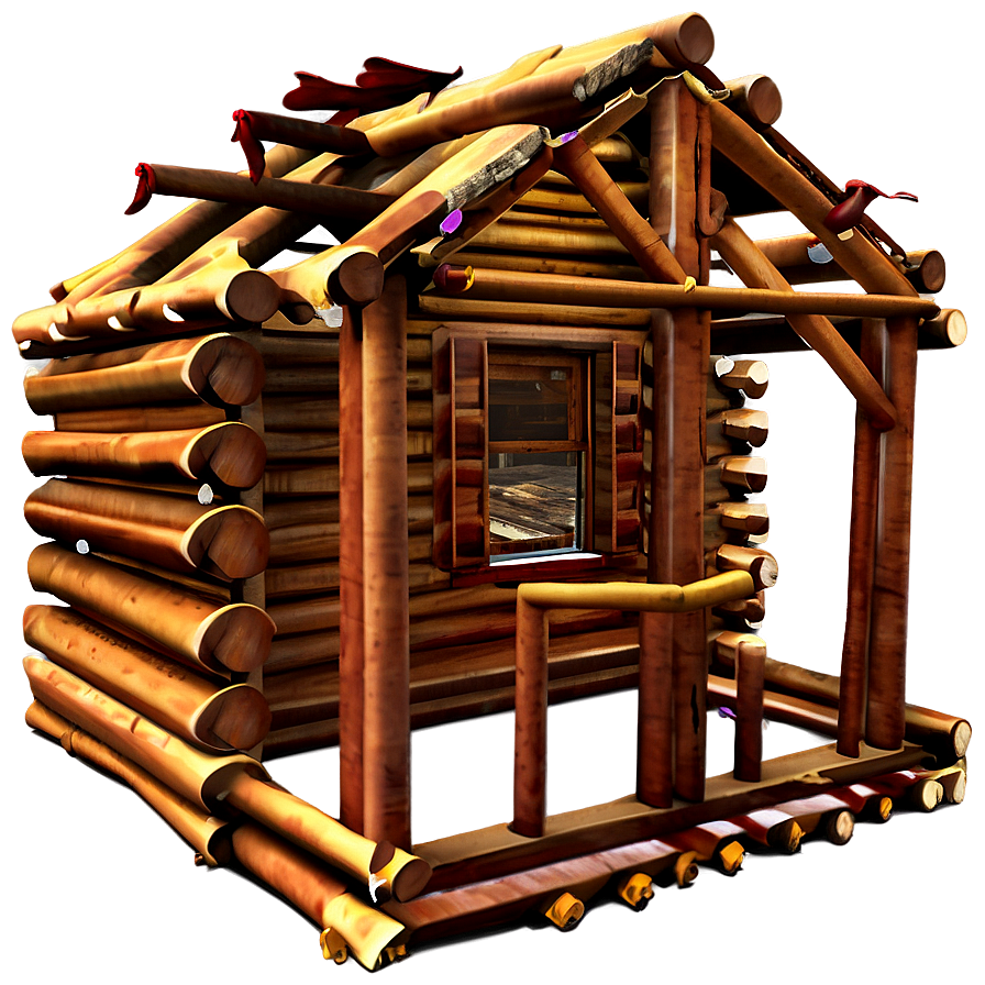 Log Cabin Construction Process Png Wox62 PNG