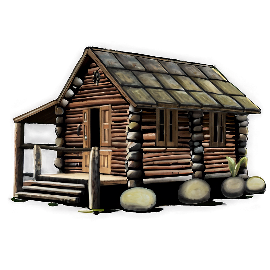 Log Cabin On The River Png 68 PNG