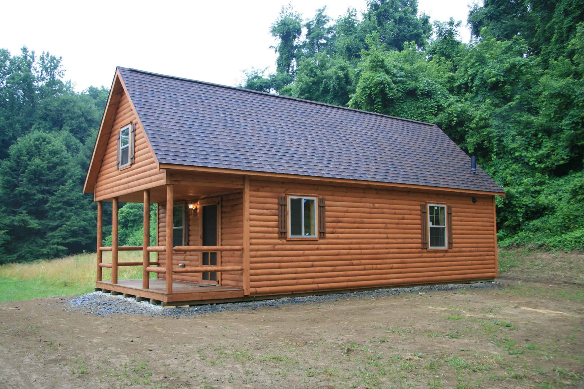 Accoglientebaita Di Legno Immersa Nel Bosco