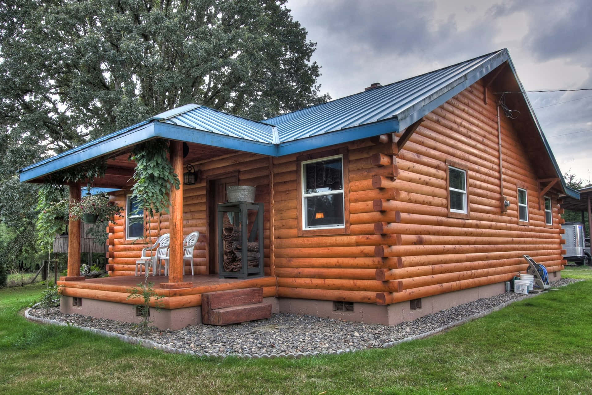 Enjoy a Peaceful Getaway Inside a Log Cabin