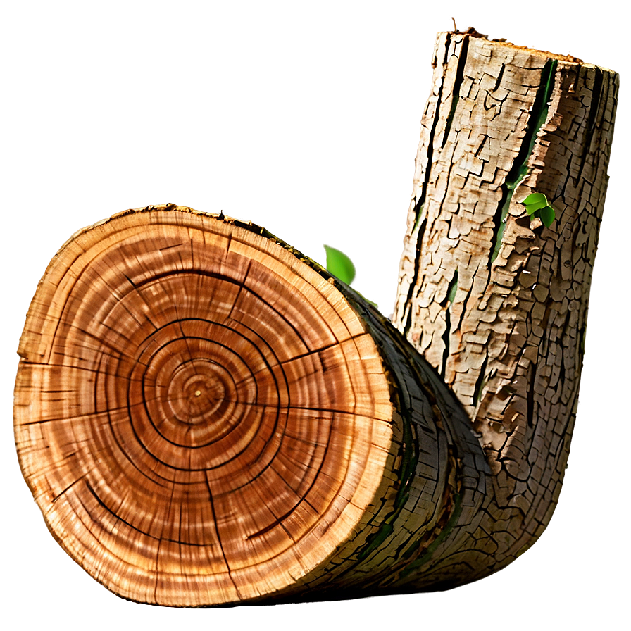 Log With Bark Png 74 PNG