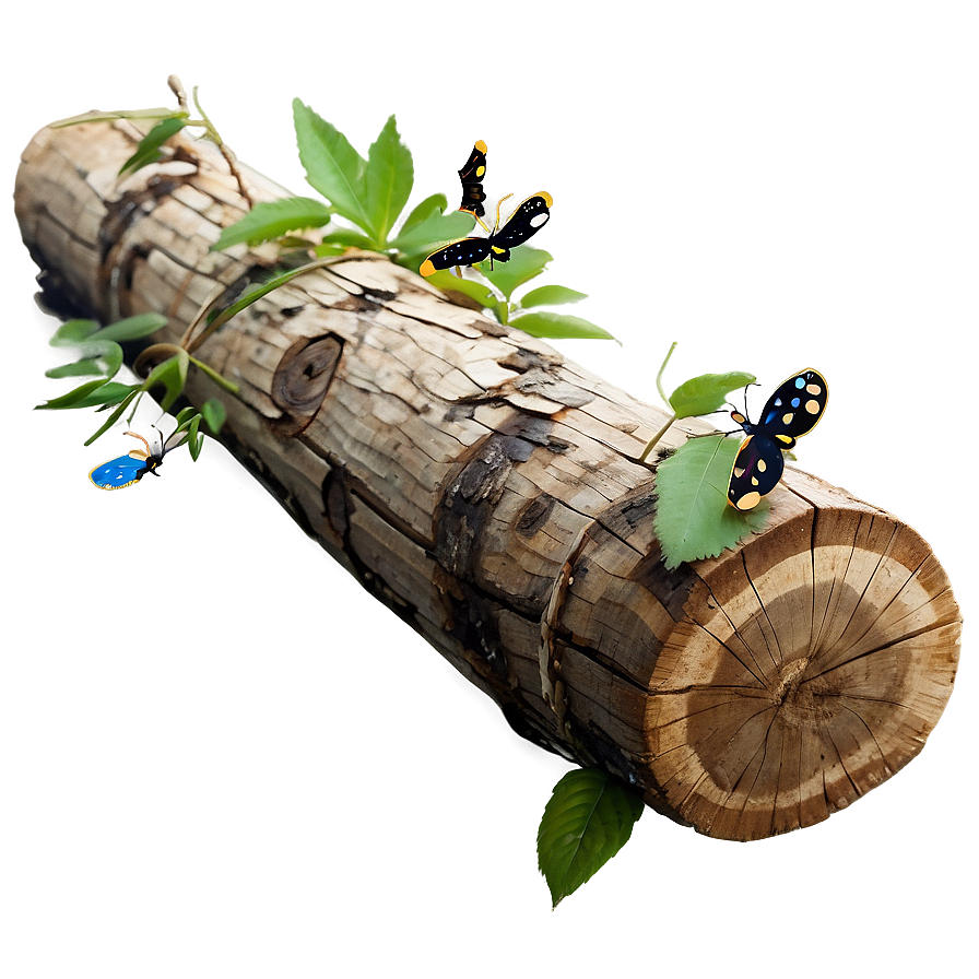 Log With Insects Png 5 PNG