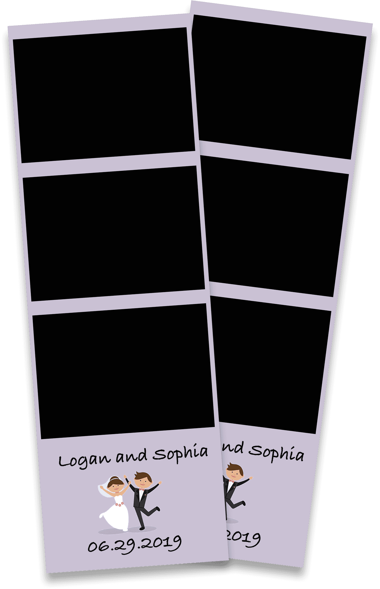 Logan And Sophia Wedding Photobooth Strips06292019 PNG