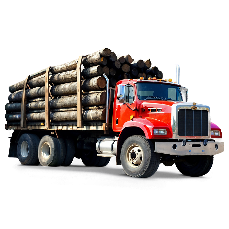 Logging Truck Forest Road Png Hdl67 PNG