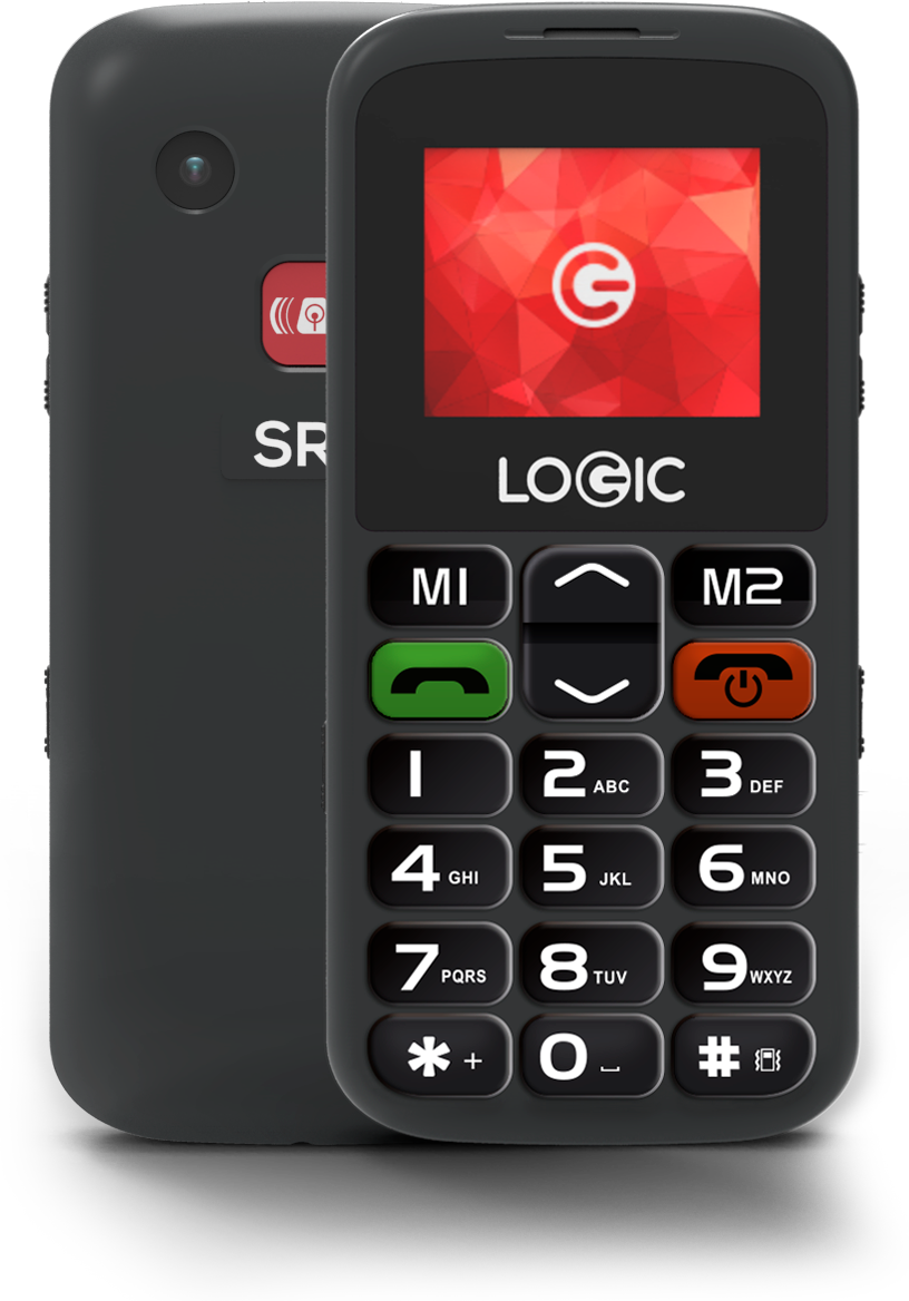 Logic Feature Phone Frontand Back PNG