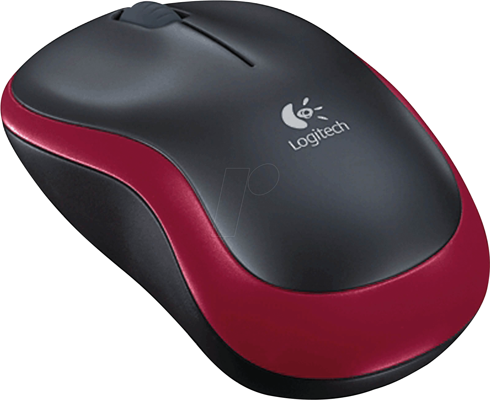 Logitech Wireless Mouse Red Black PNG