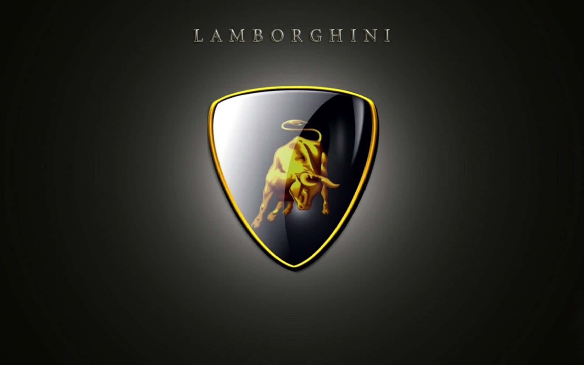 Elegantefondo De Pantalla Con El Logotipo De Lamborghini