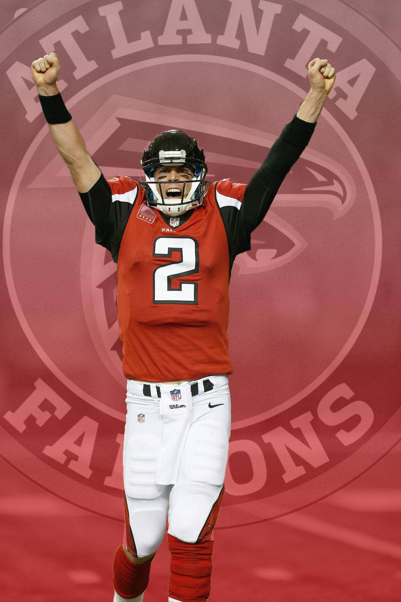 Logo Of Atlanta Falcons Matt Ryan Wallpaper