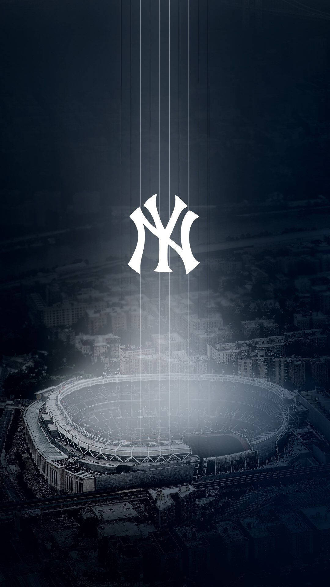 Logo Over New York's Yankee Stadium Wallpaper