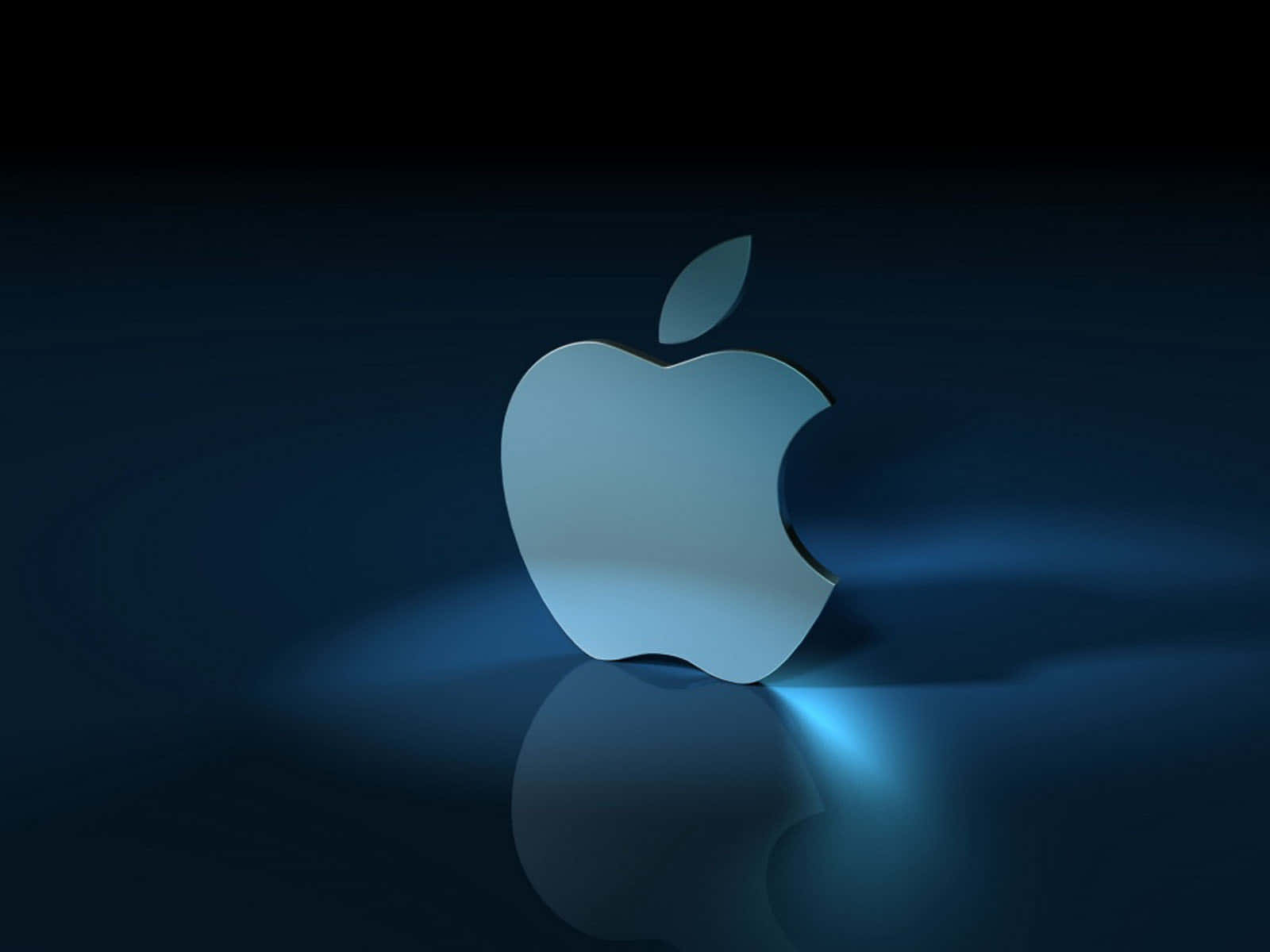 Apple Logo On A Dark Background