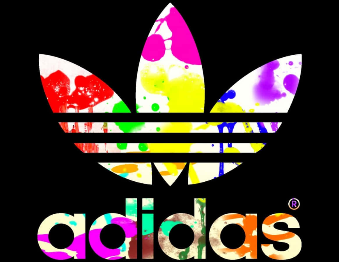 Rápido Melódico harto Download Adidas Logo With Colorful Paint Splatters | Wallpapers.com