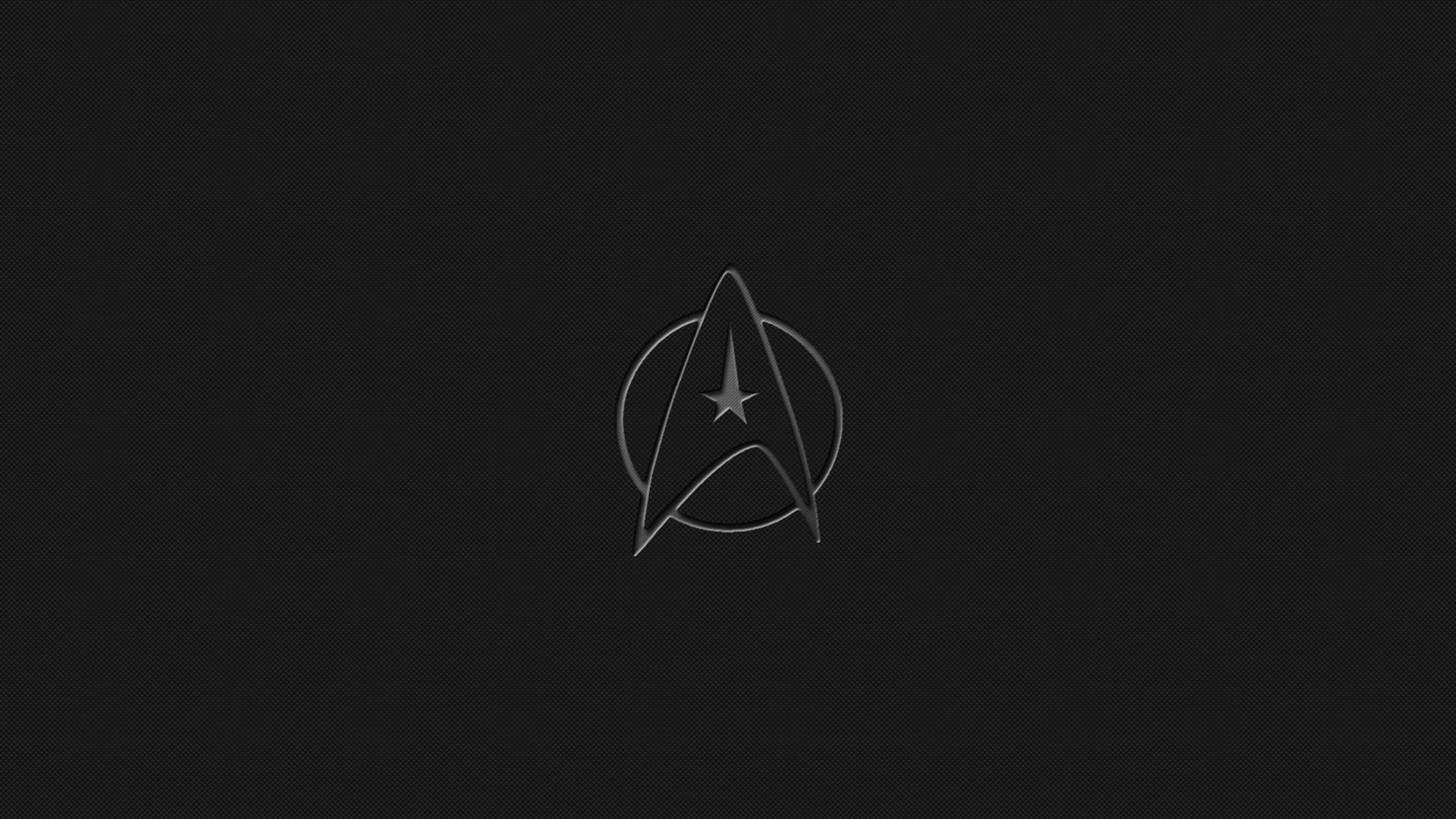 Great and simple wallpaper of art logo of Star Trek. 