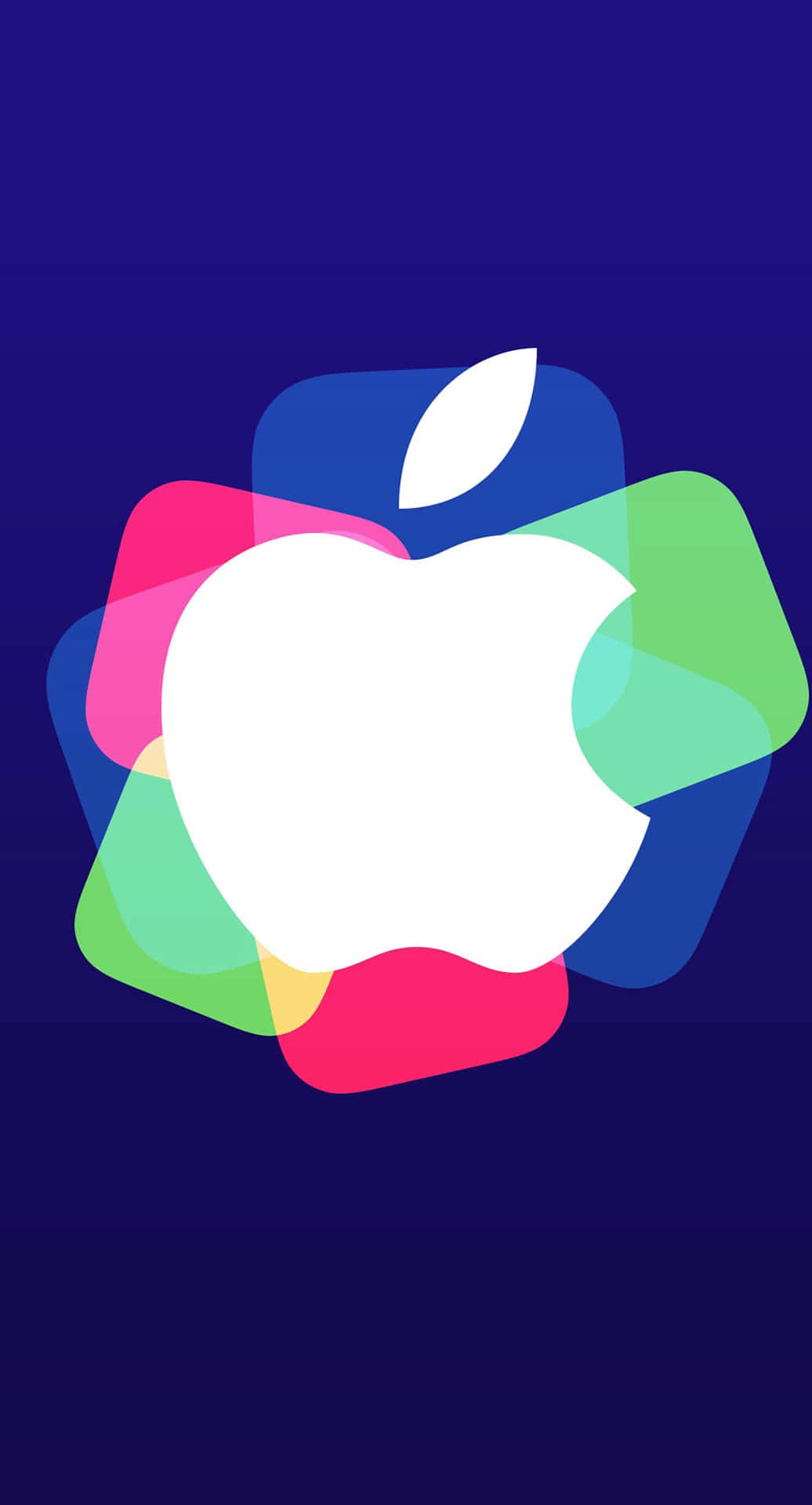 Logo med Farverige Firkanter Fantastisk Apple HD iPhone Wallpaper