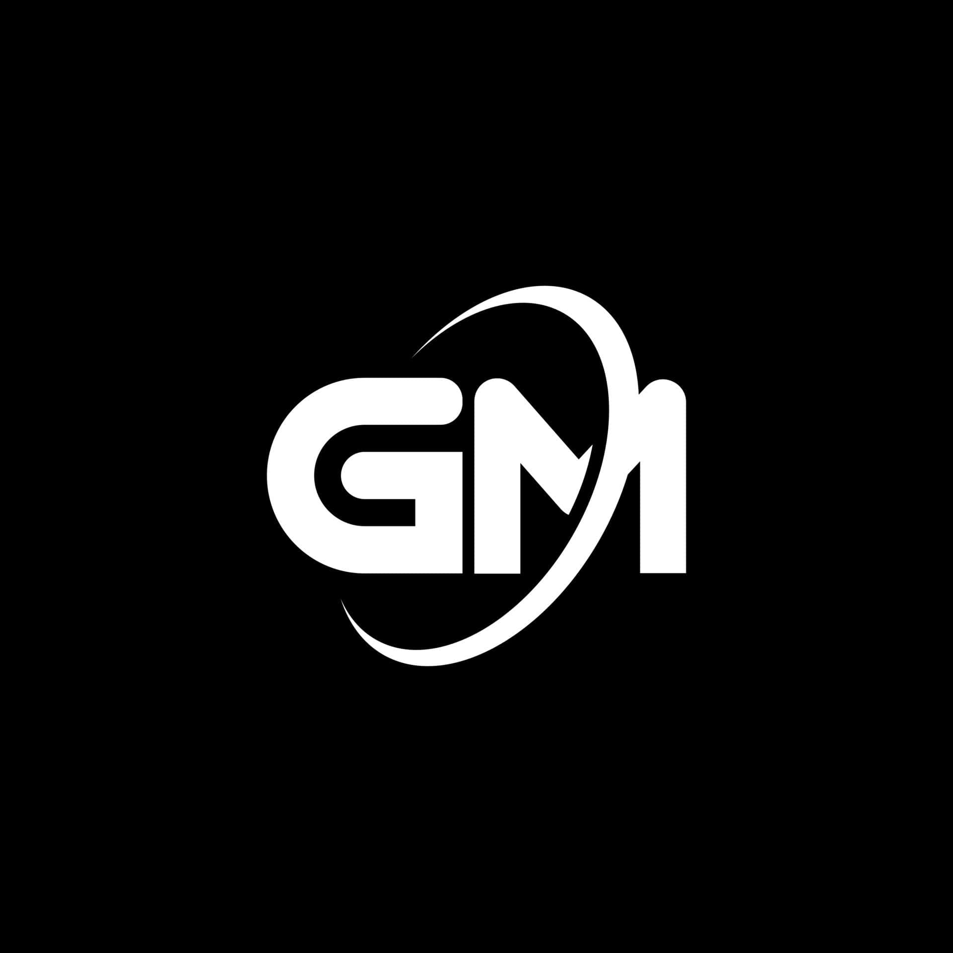 Logo With Initial Letters Of G And M Wallpaper
