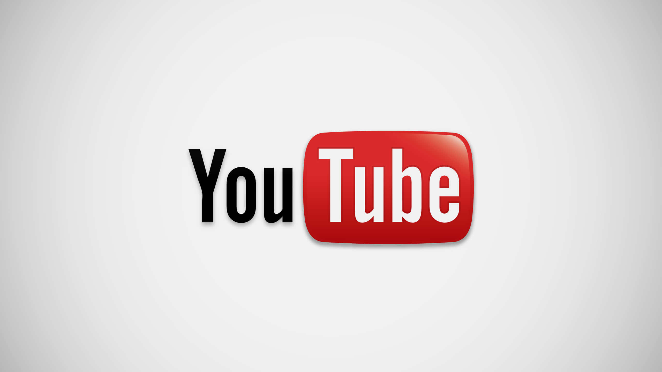 Logode Youtube Sobre Un Fondo Degradado Rojo