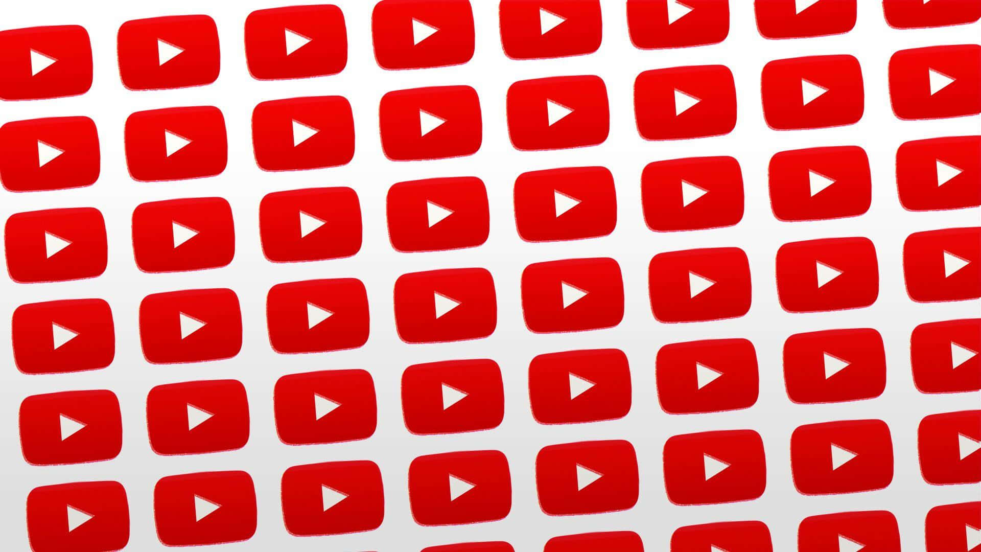 Logode Youtube Vibrante Sobre Un Fondo Abstracto Texturizado.