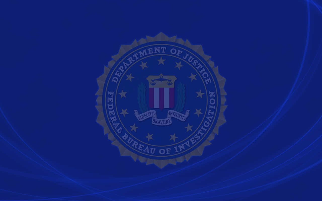 Logodell'fbi Sulla Bandiera Degli Stati Uniti