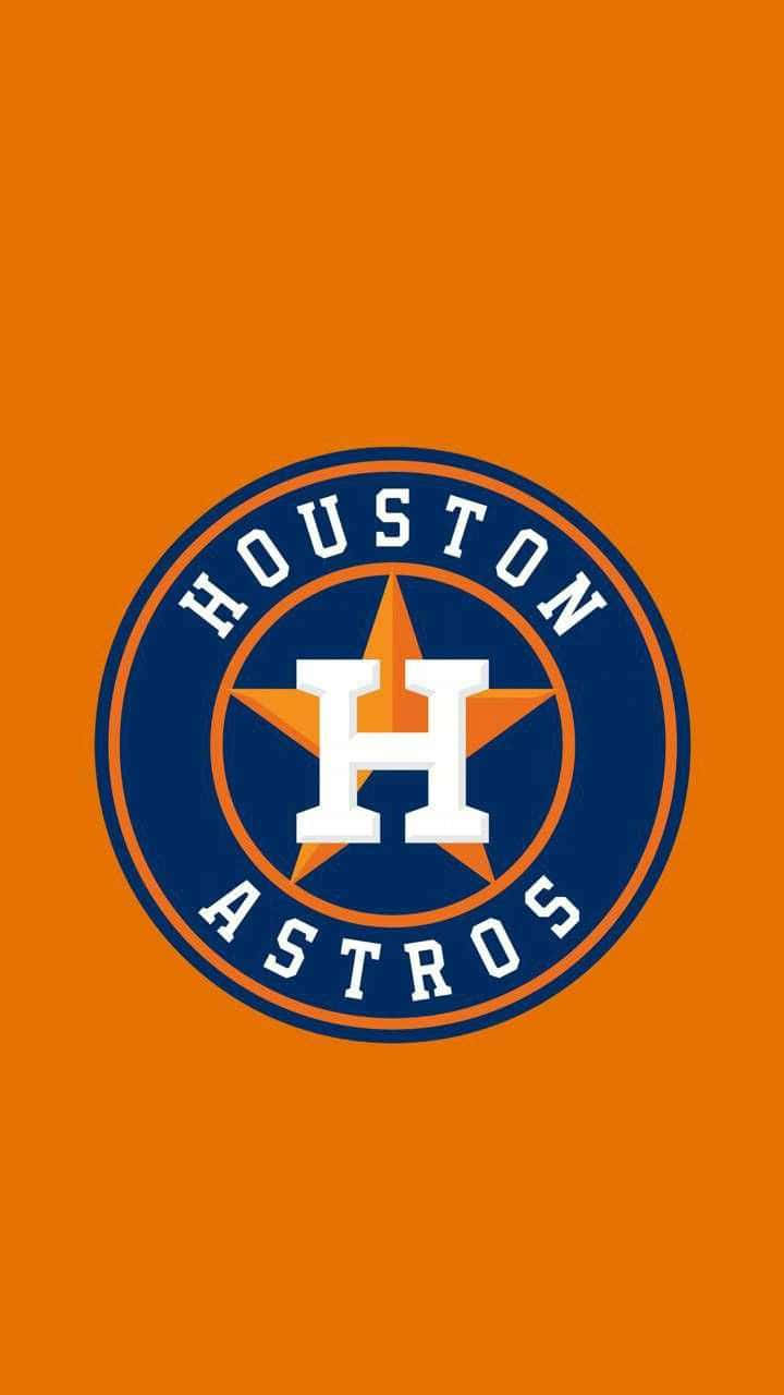 Logotipode Los Astros De Houston En Un Cielo Estrellado