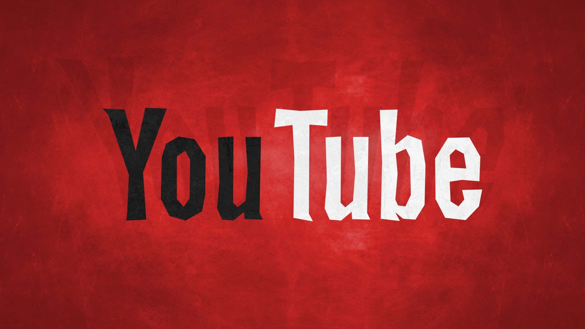 Logotipode Youtube Sobre Fondo Abstracto.