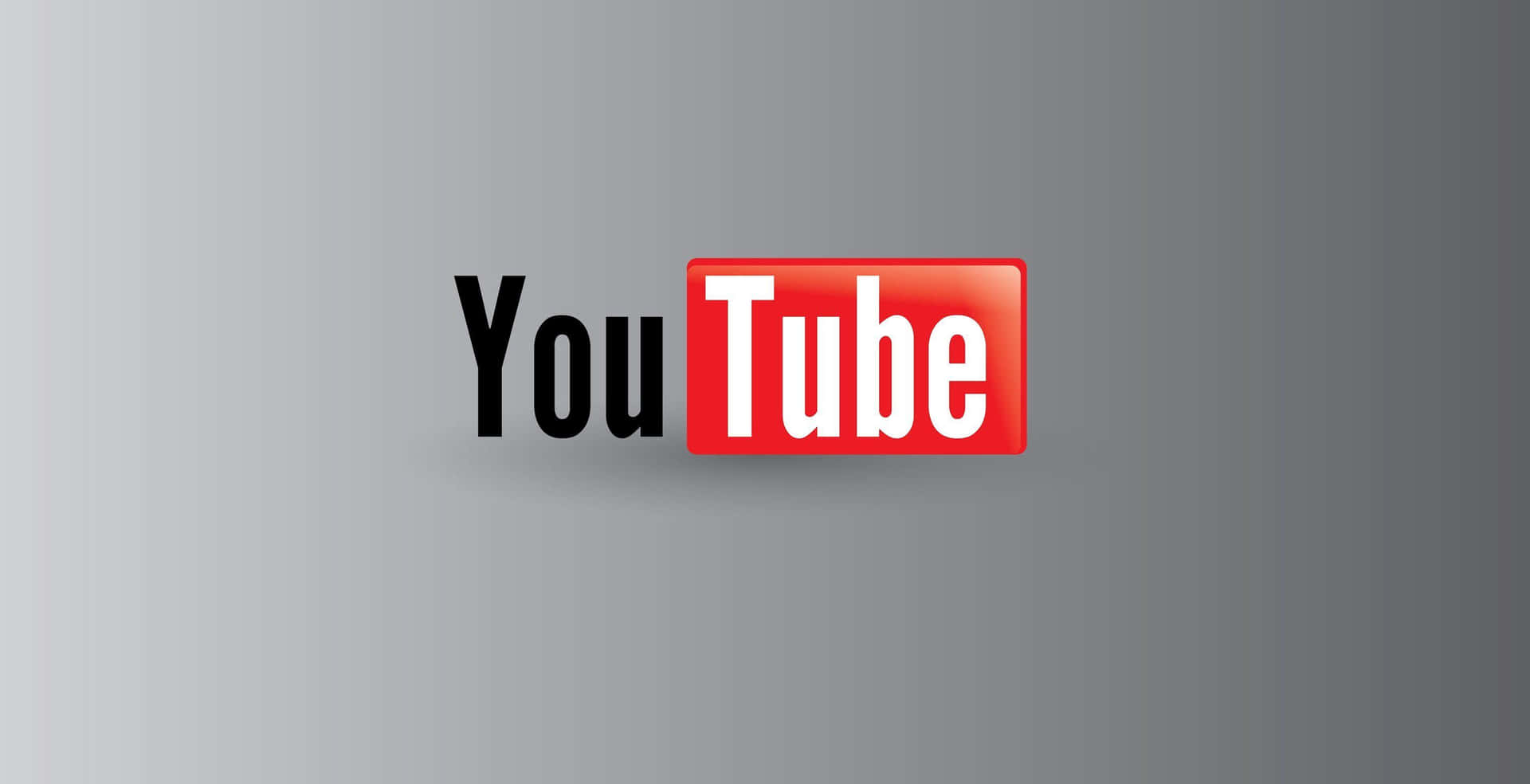 Logotipode Youtube Sobre Un Fondo De Gradiente Rojo.