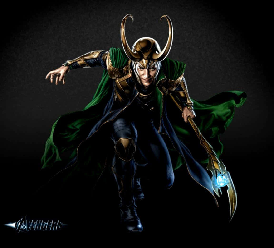 The God of Mischief, Loki, in his captivating appearance