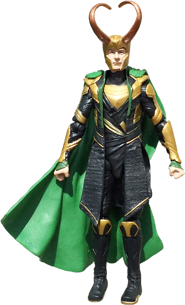 Loki Action Figure Standing PNG