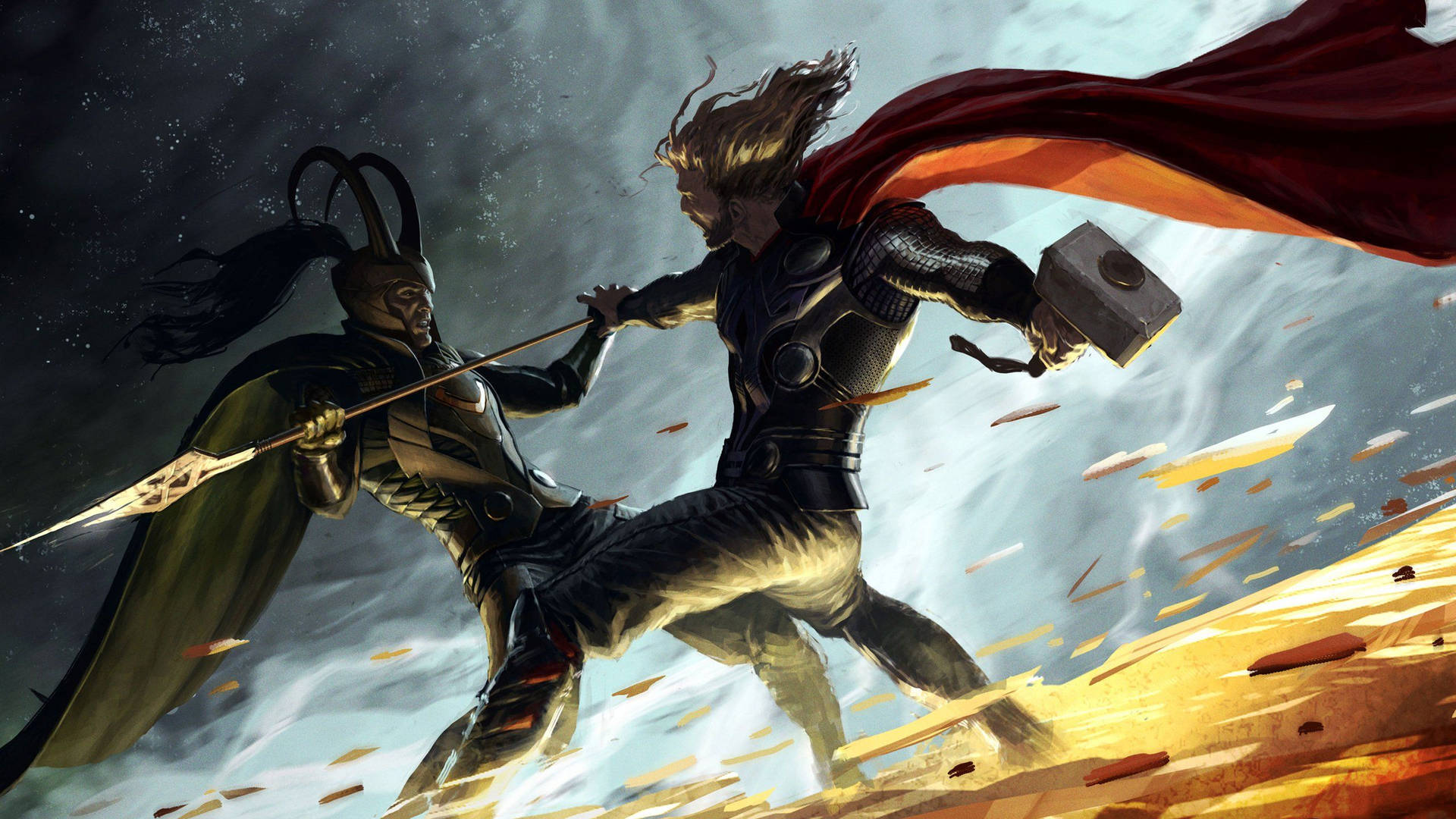 Loki And Thor Artwork