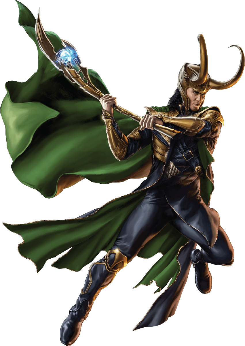 Loki Avengers Character Art PNG