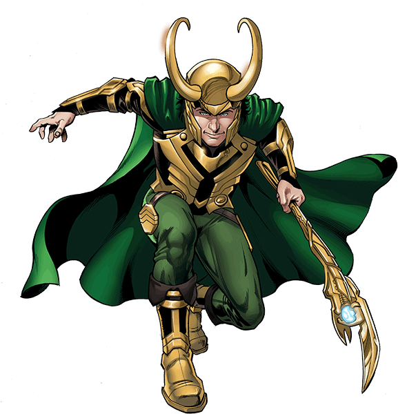 Loki Comic Artwork PNG